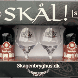 "Speciel" Gavekasse 4 øl + 2 glas